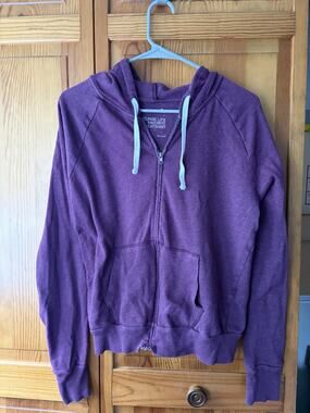 Women’s Sonoma Lounge Life Purple Favorite Sweatshirt Zip Up Size L